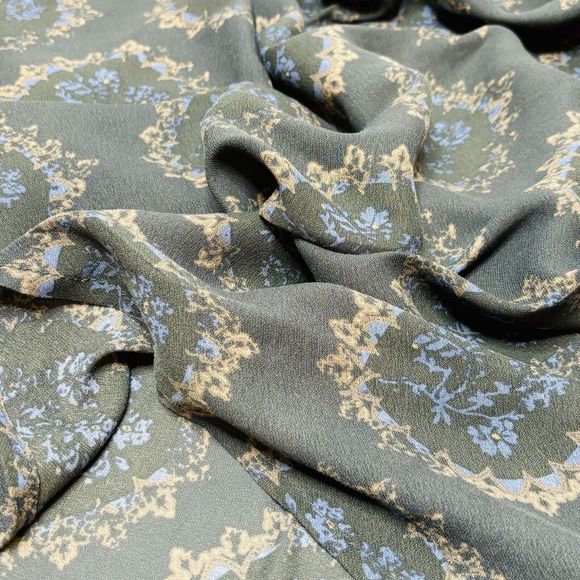 Free People Cowling Around Top SMALL Ballon Sleeve Floral Oversized Drape Boho - Picture 11 of 14